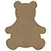 Orsacchiotto Di Legno Mdf Da Decorare - 10 Cm - Foto miniatura 1