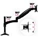 Dm551x2 Supporto Da Scrivania Monitor 15” - 27” Staffa Supporto Monitor / Schermo Con Braccio Estensore Regolazione A Molla Morsetto Tavolo Vesa Max 100 X 100mm Struttura In Aluminio Portata 8kg - Foto miniatura 2