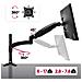Dm551x2 Supporto Da Scrivania Monitor 15” - 27” Staffa Supporto Monitor / Schermo Con Braccio Estensore Regolazione A Molla Morsetto Tavolo Vesa Max 100 X 100mm Struttura In Aluminio Portata 8kg - Foto miniatura 6