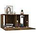 Mobili Porta Tv Pensili 2 Pz Rovere Fumo 60x30x30 Cm - Foto miniatura 2