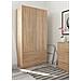 Guardaroba Burbank, Armadio Per Camera Da Letto A 2 Ante E 2 Cassetti, Mobile Per Camera Da Letto Con Barra Appendiabiti, 81x52h180 Cm, Rovere - Foto miniatura 1