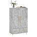 Credenza Grigio Cemento 69,5x31x115 Cm In Legno Multistrato - Foto miniatura 3