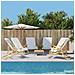 Asciugamani Da Spiaggia 6 Pz Bianchi 60x135 Cm Tessuto 400 Gsm - Foto miniatura 1