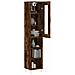 Credenza Rovere Fumo 34,5x34x180 Cm In Legno Multistrato - Foto miniatura 3
