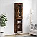 Credenza Rovere Fumo 34,5x34x180 Cm In Legno Multistrato - Foto miniatura 1