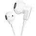 Auricolari Cablati Jack 3,5 Mm Microfono E Funzione Kit Mani Libere, Bianco - Foto miniatura 4