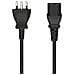 Cavo alimentazione spina Italiana /IEC 60320 C13 F (VDE), 1,5 metri, nero - Foto miniatura 1