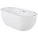 Vasca Idromassaggio Freestanding Con Led Nevis 170 X 80 Cm Bianco - Foto miniatura 4