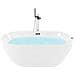 Vasca Idromassaggio Freestanding Con Led Nevis 170 X 80 Cm Bianco - Foto miniatura 5
