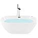 Vasca Idromassaggio Freestanding Con Led Nevis 170 X 80 Cm Bianco - Foto miniatura 9