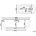 Vasca Idromassaggio Freestanding Con Led Nevis 170 X 80 Cm Bianco - Foto miniatura 10