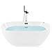 Vasca Idromassaggio Freestanding Con Led Nevis 170 X 80 Cm Bianco - Foto miniatura 11