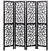 Paravento 4 Pannelli Legno Nero 170 X 163 Cm Pianlargo - Foto miniatura 4