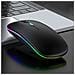 Mouse Wireless - Doppia Modalità 2.4g + Bluetooth, Nero Illuminato - Foto miniatura 4