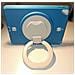 Custodia Protettiva Per Ipad 9.7"" Con Base Rotante - Blu Elegante E Resistente - Foto miniatura 4