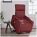 Poltrona Alzapersone Massaggi Reclinabile Rosso Vino Similpelle - Foto miniatura 8