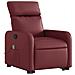 Poltrona Alzapersone Massaggi Reclinabile Rosso Vino Similpelle - Foto miniatura 3
