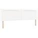 Testiera  Design Semplice Bianco Puro 200 cm in Ecopelle - Foto miniatura 1