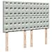 Giroletto a Molle con Materasso Grigio Chiaro 140x200cm Velluto - Foto miniatura 9