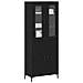 Mobile con Armadietto Nero Rovere Legno Ingegnerizzato - Foto miniatura 3