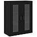 Mobile con Armadietto Nero Rovere Legno Ingegnerizzato - Foto miniatura 5