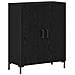 Mobile con Armadietto Nero Rovere Legno Ingegnerizzato - Foto miniatura 6