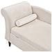 Chaise Longue Versione Sinistra Luiro Velluto Beige Con Contenitore - Foto miniatura 5