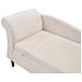 Chaise Longue Versione Sinistra Luiro Velluto Beige Con Contenitore - Foto miniatura 6
