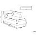 Chaise Longue Versione Sinistra Luiro Velluto Beige Con Contenitore - Foto miniatura 8