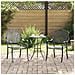 Sedia da Giardino 2 pcs Nero 55 x 56.5 x 91cm Alluminio - Foto miniatura 2