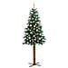 Albero di Natale snodato con 300 LED con supporto Verde 210 cm - Foto miniatura 4