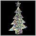 Albero di Natale con 100 LED Multicolore 120 cm Acrilico - Foto miniatura 3