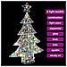 Albero di Natale con 100 LED Multicolore 120 cm Acrilico - Foto miniatura 7