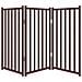 Cancello Cani Pieghevole 3Pannelli Marrone 150cm Massello Abete - Foto miniatura 4