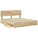 Letto con Contenitore con testiera Rovere Sonoma 180 x 200 cm - Foto miniatura 5