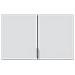 Carre - Armadio Multiuso 2 Ante Un Ripiano, 80x49h Cm Bianco - Foto miniatura 3