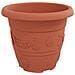 Vaso Rotondo per Fiori 24 pcs Rosso Mattone Ø 26 x 21.5 cm - Foto miniatura 5