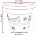 Vaso Rotondo per Fiori 24 pcs Rosso Mattone Ø 26 x 21.5 cm - Foto miniatura 9