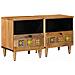 Armadio da Notte con cassetto 2 pcs Naturale 40 x 33 x 46 cm - Foto miniatura 1