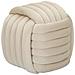 Pouf Softy In Velluto Crema — 45×45×45 Cm - Foto miniatura 2