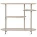 Libreria Rieti A 4 Ripiani Ovali Asimmetrici In Metallo Sabbia 118×31×97 Cm - Foto miniatura 1