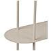 Libreria Rieti A 4 Ripiani Ovali Asimmetrici In Metallo Sabbia 118×31×97 Cm - Foto miniatura 3
