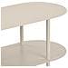 Libreria Rieti A 4 Ripiani Ovali Asimmetrici In Metallo Sabbia 118×31×97 Cm - Foto miniatura 4