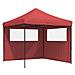 Tenda Party Borgogna 292 x 292 x 315 cm Tessuto Oxford - Foto miniatura 1