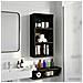 Armadio da bagno a muro Rovere Nero 30 x 16 x 62,5 cm - Foto miniatura 5