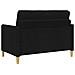 Set di Divani con Storage 2 pcs Nero Poliestere - Foto miniatura 3