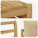 Set di divani da esterno 4 pcs Bianco e Beige - Foto miniatura 5