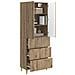 Set di armadi 2 pcs 66 x 34,5 x 90 cm Legno ingegnerizzato - Foto miniatura 2