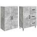 Set di armadi 2 pcs Grigio Cemento 66 x 34,5 x 89,5 cm - Foto miniatura 3