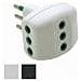 IPW-TRP10 - Adattatore triplo - Spina 2P+T-Presa 2P+T 10A - Foto miniatura 3